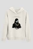 Death Stranding Baskılı Beyaz Unisex Kapüşonlu Sweatshirt