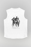 Death Stranding Baskılı Beyaz Unisex Kolsuz Tişört - Tshirt
