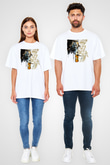 Death Stranding Baskılı Beyaz Unisex Oversize Tişört - Tshirt