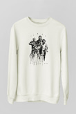 Death Stranding Baskılı Beyaz Unisex Sweatshirt