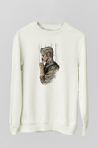 Death Stranding Baskılı Beyaz Unisex Sweatshirt