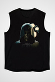 Death Stranding Baskılı Unisex Siyah Kolsuz Tişört - Tshirt