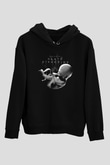 Death Stranding Baskılı Unisex Siyah Kapüşonlu Sweatshirt