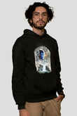 Death Stranding Baskılı Unisex Siyah Kapüşonlu Sweatshirt