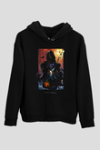 Death Stranding Baskılı Unisex Siyah Kapüşonlu Sweatshirt