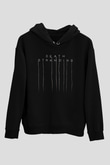 Death Stranding Baskılı Unisex Siyah Kapüşonlu Sweatshirt