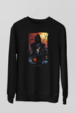 Death Stranding Baskılı Unisex Siyah Sweatshirt