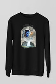 Death Stranding Baskılı Unisex Siyah Sweatshirt