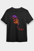 Death Stranding Baskılı Unisex Siyah Tişört - Tshirt