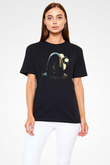 Death Stranding Baskılı Unisex Siyah Tişört - Tshirt