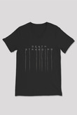 Death Stranding Baskılı Unisex Siyah V Yaka Tişört - Tshirt
