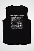 Deathspell Omega Baskılı Unisex Siyah Kolsuz Tişört - Tshirt
