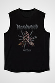 Decapitated Baskılı Unisex Siyah Kolsuz Tişört - Tshirt