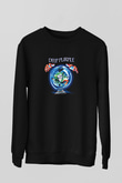 Deep Purple Baskılı Unisex Siyah Sweatshirt