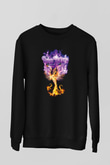 Deep Purple Siyah Unisex Sweatshirt