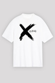 Def Leppard Baskılı Unisex Beyaz Oversize Tişört