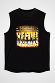 Def Leppard Baskılı Unisex Siyah Kolsuz Tişört