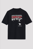Deftones Baskılı Unisex Siyah Oversize Tişört