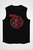 Deicide Baskılı Unisex Siyah Kolsuz Tişört - Tshirt