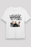 Delinquent Habits Baskılı Unisex Beyaz Tişört - Tshirt