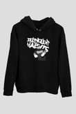 Delinquent Habits Baskılı Unisex Siyah Hoodie