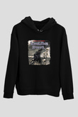 Demolition Hammer Baskılı Unisex Siyah Hoodie