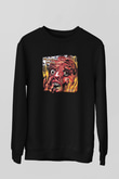 Demolition Hammer Baskılı Unisex Siyah Sweatshirt
