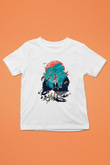Demon Slayer Baskılı Beyaz Unisex Beyaz Çocuk Tişört - Tshirt