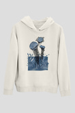 Deniz canlıları Beyaz Unisex Kapüşonlu Sweatshirt