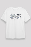 Deniz canlıları Beyaz Unisex Tişört T-Shirt - TişörtFabrikası