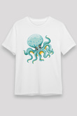 Deniz canlıları Beyaz Unisex Tişört T-Shirt - TişörtFabrikası