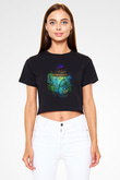 Denver, the Last Dinosaur Siyah   Crop Top Tişört