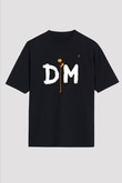 Depeche Mode Baskılı Unisex Siyah Oversize Tişört