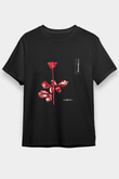 Depeche Mode Baskılı Unisex Siyah Tişört
