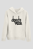 Depeche Mode Beyaz Unisex Kapşonlu Sweatshirt