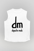 Depeche Mode Beyaz Unisex Kolsuz Tişört
