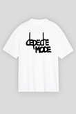 Depeche Mode Beyaz Unisex Oversize Tişört T-Shirt