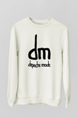 Depeche Mode Beyaz Unisex Sweatshirt