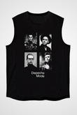 Depeche Mode Siyah Unisex Kolsuz Tişört