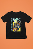 Destroyer Baskılı Unisex Siyah  Çocuk Tişört
