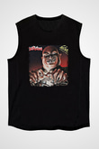 Destruction Baskılı Unisex Siyah Kolsuz Tişört