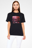 Destruction Baskılı Unisex Siyah Tişört
