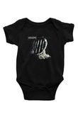 Desultory Baskılı Unisex Siyah Bebek Body - Zıbın