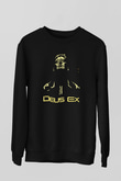 Deus Ex Siyah Unisex Sweatshirt