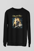 Deus Ex Siyah Unisex Sweatshirt
