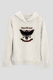 Devil Driver Baskılı Unisex Beyaz Hoodie