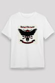 Devil Driver Baskılı Unisex Beyaz Tişört