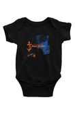 Devil Driver Baskılı Unisex Siyah Bebek Body - Zıbın