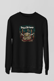 Devil Driver Baskılı Unisex Siyah Sweatshirt