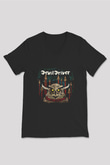 Devil Driver Baskılı Unisex Siyah V Yaka Tişört